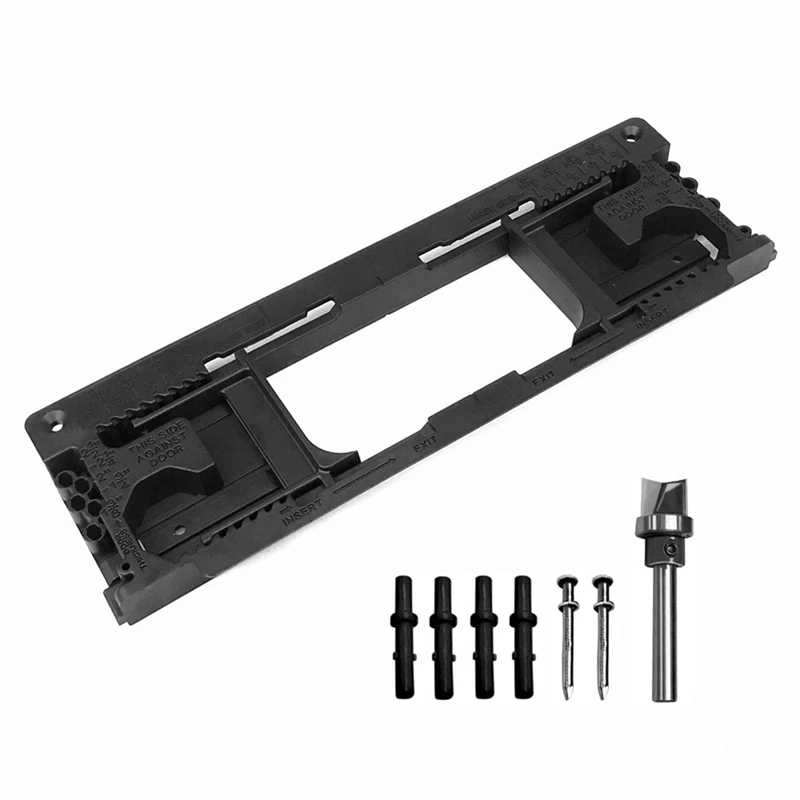 AB47-Door Hinge Jig, Door Hinge Template With 8 Sizes From 2-1/2In To 6In And 5 Door Thickness From 1-3/8In To 2-1/2In