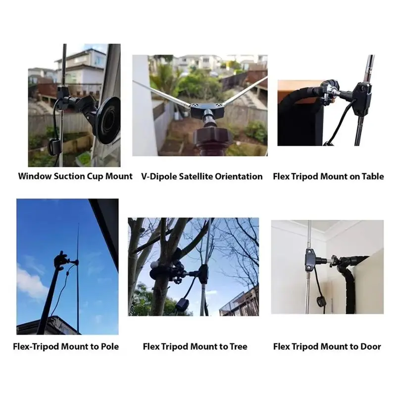 RTL-SDR 블로그 다목적 다이폴 안테나 키트 VHF/UHF 멀티용 R860T TCXO 업그레이드