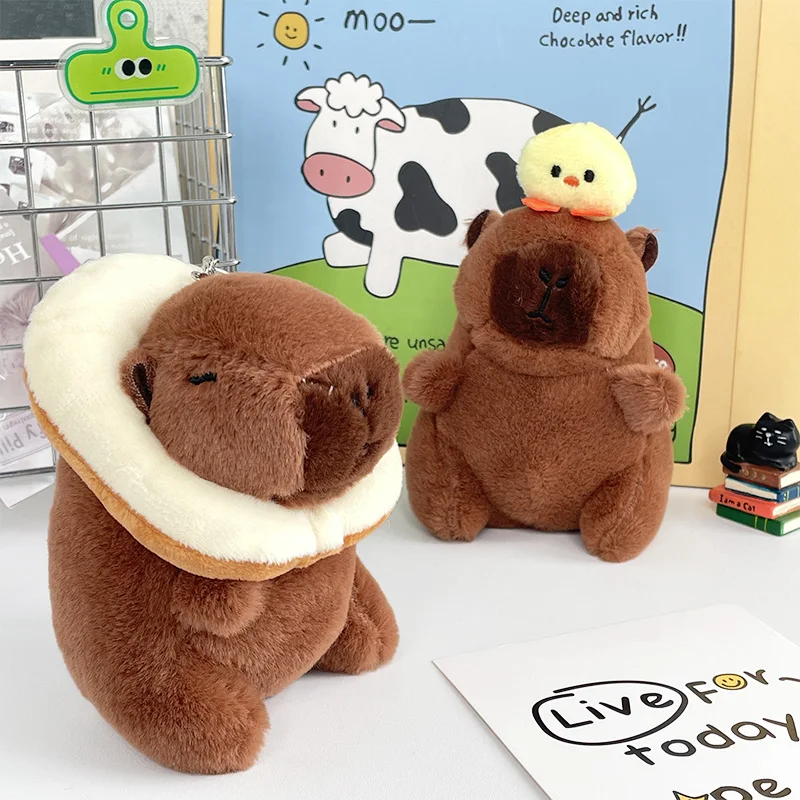 Capybara Plush Doll Ornaments Keychains Bags Pendants Toys Gifts for Girls
