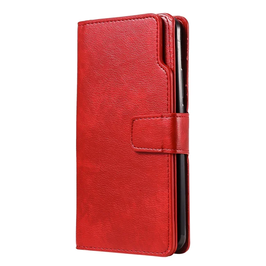 Leather Wallet Phone Case with Card Slots and Flip Cover