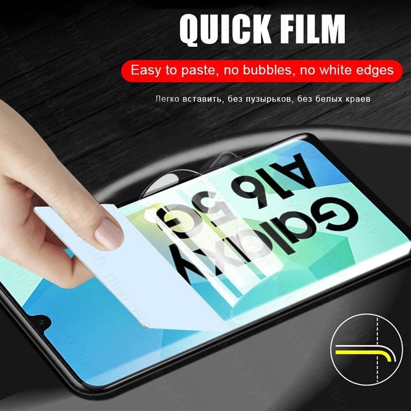 6-in-1 Soft Hydrogel Film Screen Protector with Case and Camera Glass
