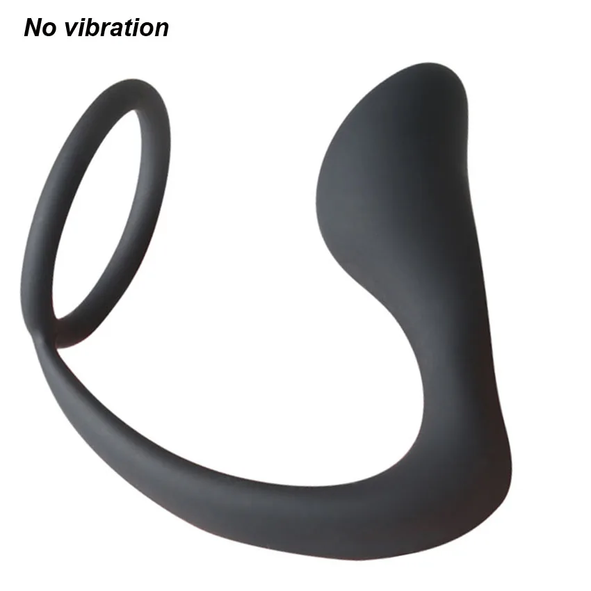 Vibrating Anal Plug Butt Plug Remote Control Prostate Massager Anal Vibrator with Penis Ring Perineum Stimualtor Sex Toy for Men