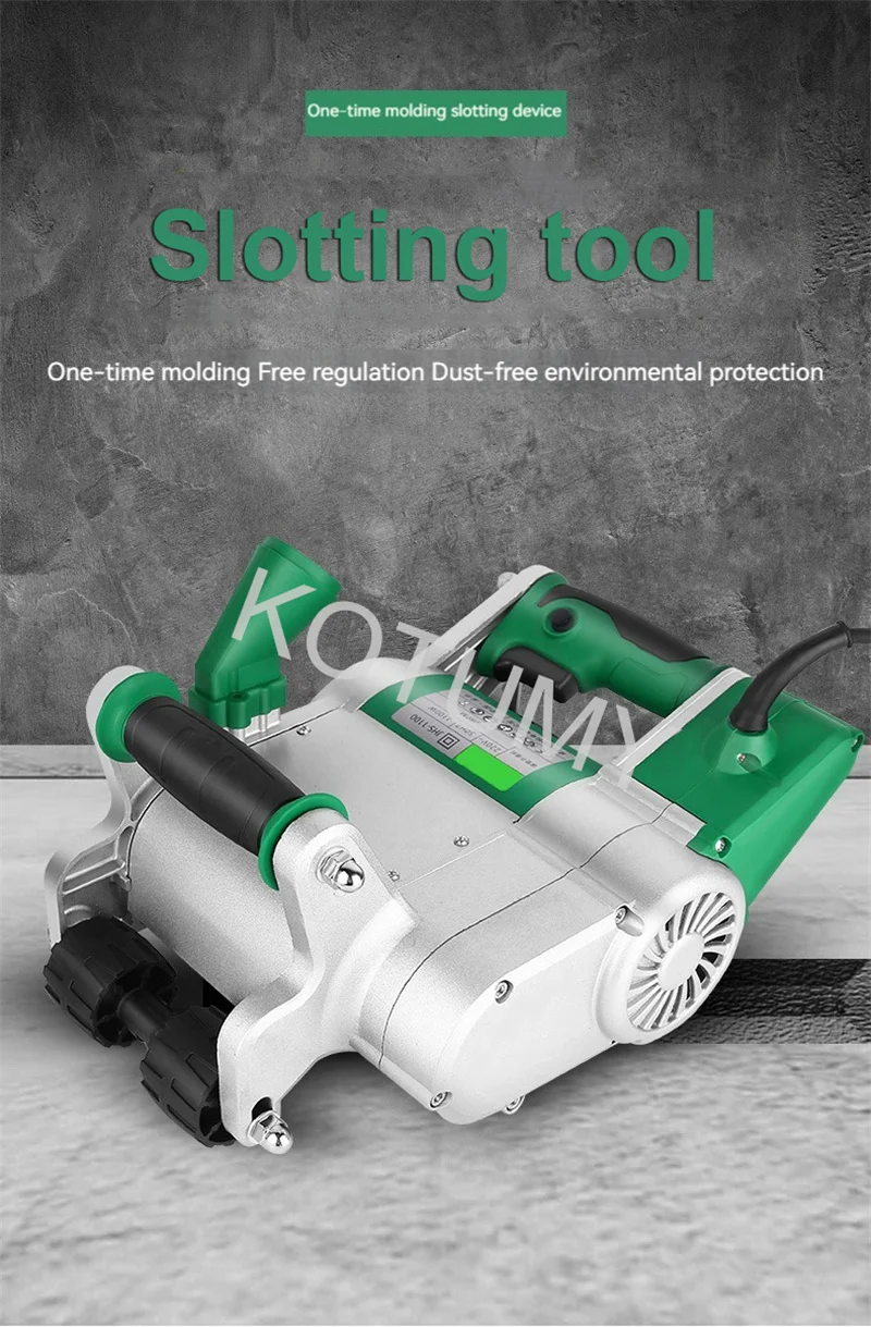 220V/110V 1100W Electric Brick Wall Chaser/Concrete Cutter Notcher/ Floor Wall Groove Cutting Machine Grooving Construction Tool