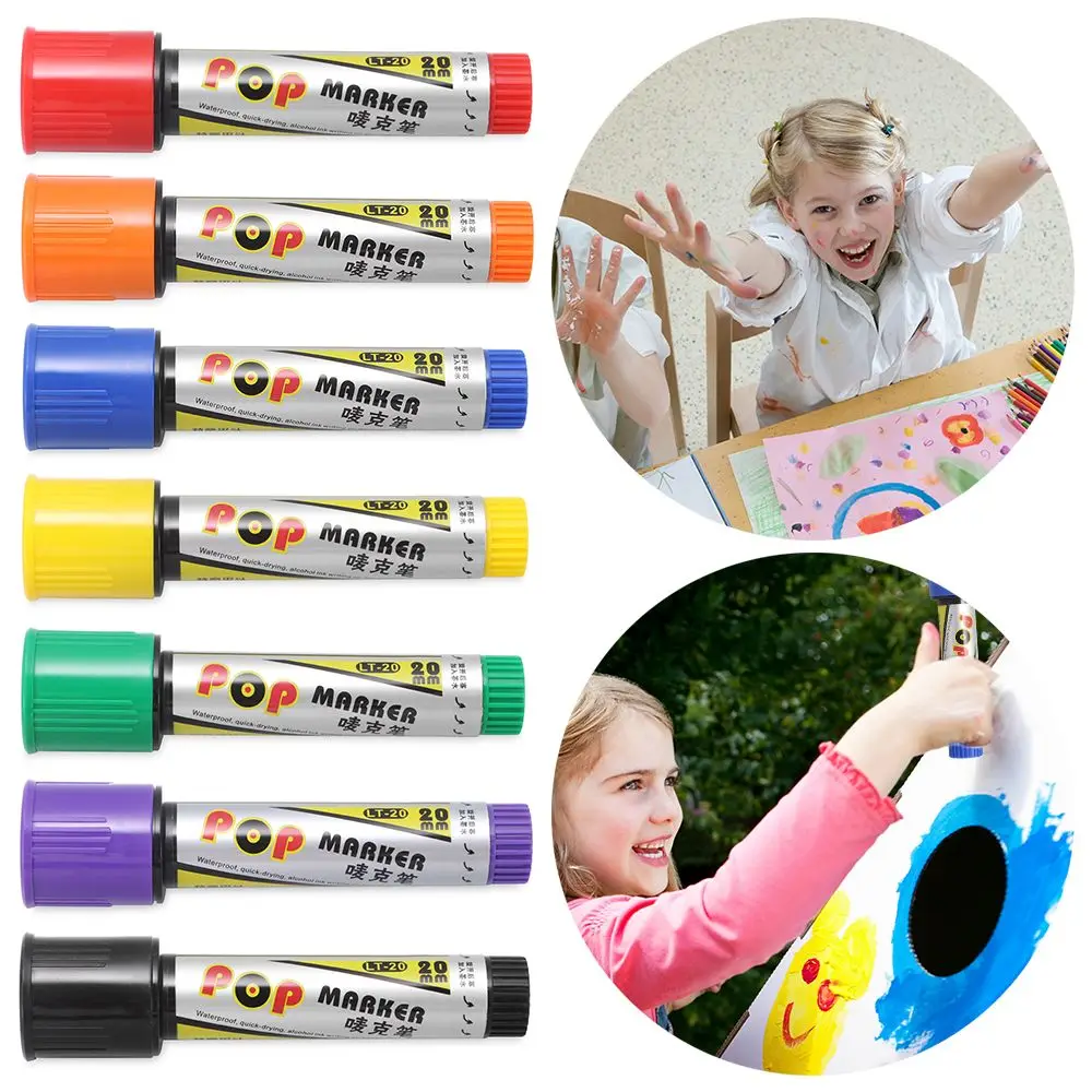 

Sketch Pen Special Art Poster Pen Refillable POP Waterproof 20mm Sketching Graffiti Markers Marker Pen Paint Permanent