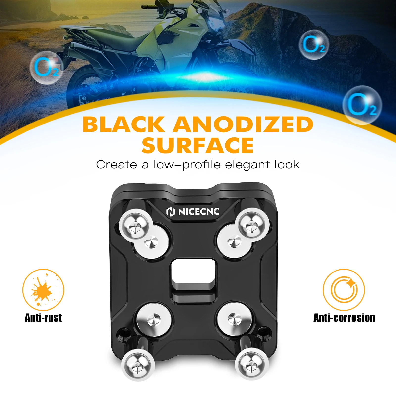 NICECNC Für Kawasaki KLR650 KLR 650 2022-2023 GPS Telefon Halterung AMPS Halter 14 MM GPS Halter Bar klemme – Detail 6