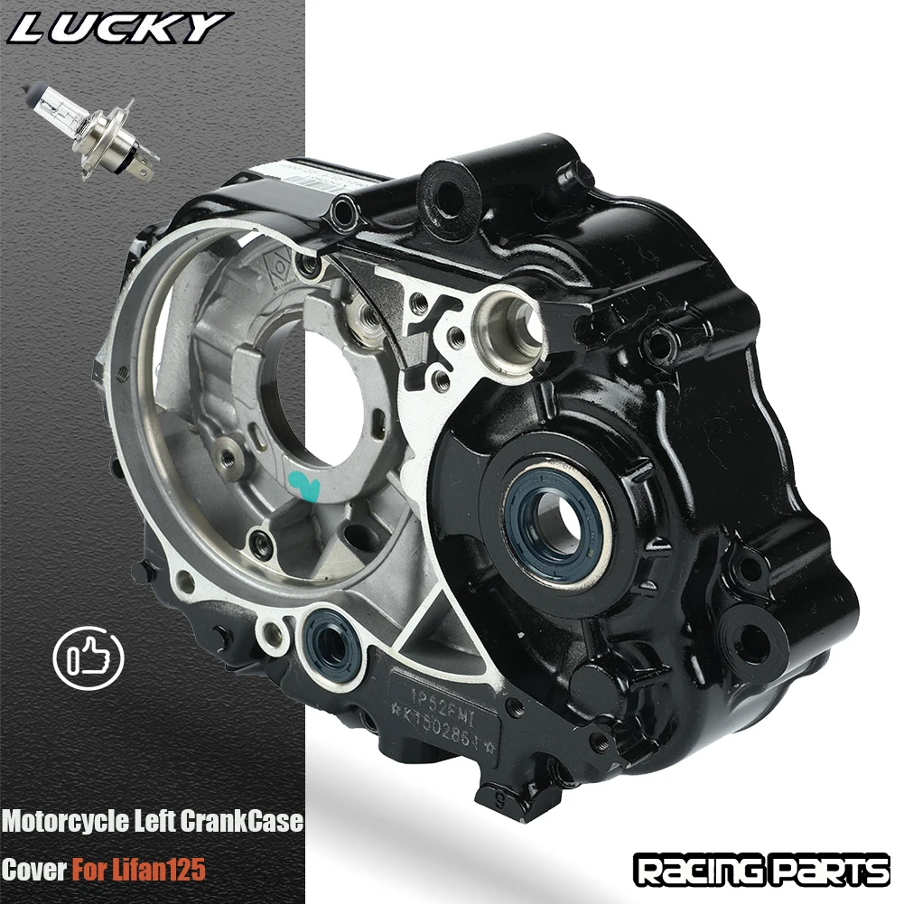 

Motorcycle Left CrankCase cover with Bearing For Lifan 125 LF 125cc Horizontal Kick Starter Engines KAYO Dirt Pit Bikes Parts