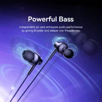 Baseus Encok CZ11/HZ11 écouteurs filaires type-c/3.5mm Jack casque filaire avec micro 120 ° Angle pour ordinateur portable, tablette, téléphone 2