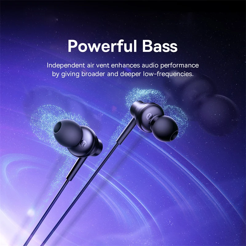 Baseus Encok CZ11/HZ11 Wired Earphones Type-C/3.5mm Jack