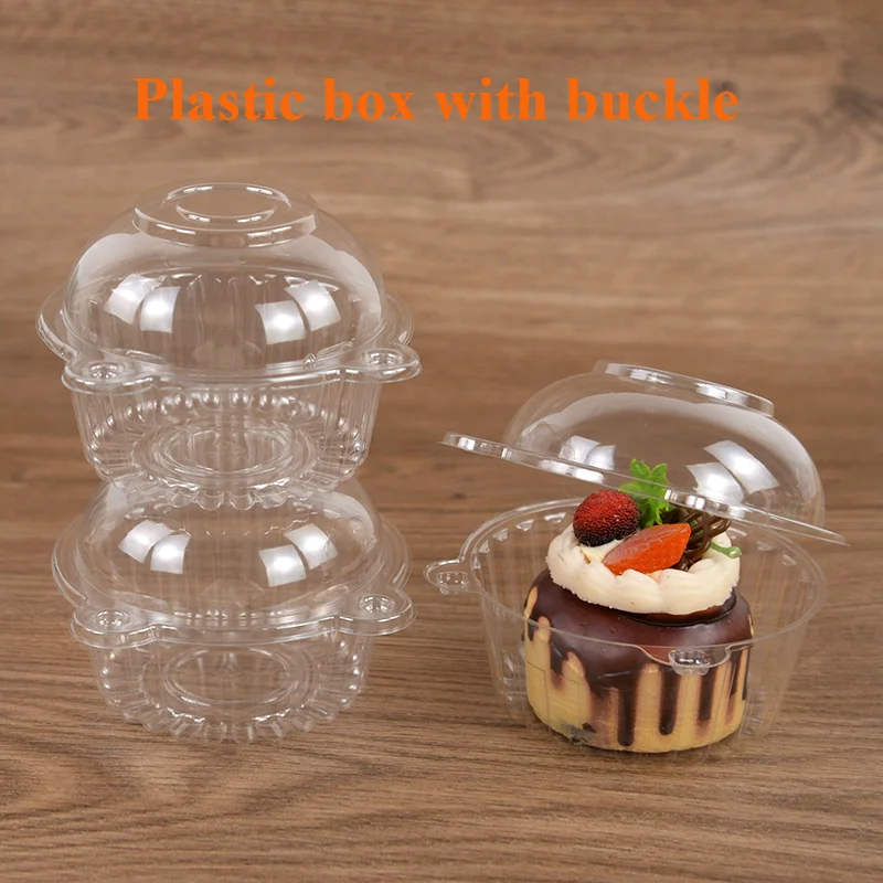 100 Stück Cupcake-Verpackungsbox, transparent, Dessert, Donut, Muffin, Kuchenbehälter, Halter, Hochzeit, Geburtstag, Partyzubehör, Weihnachtsdekoration