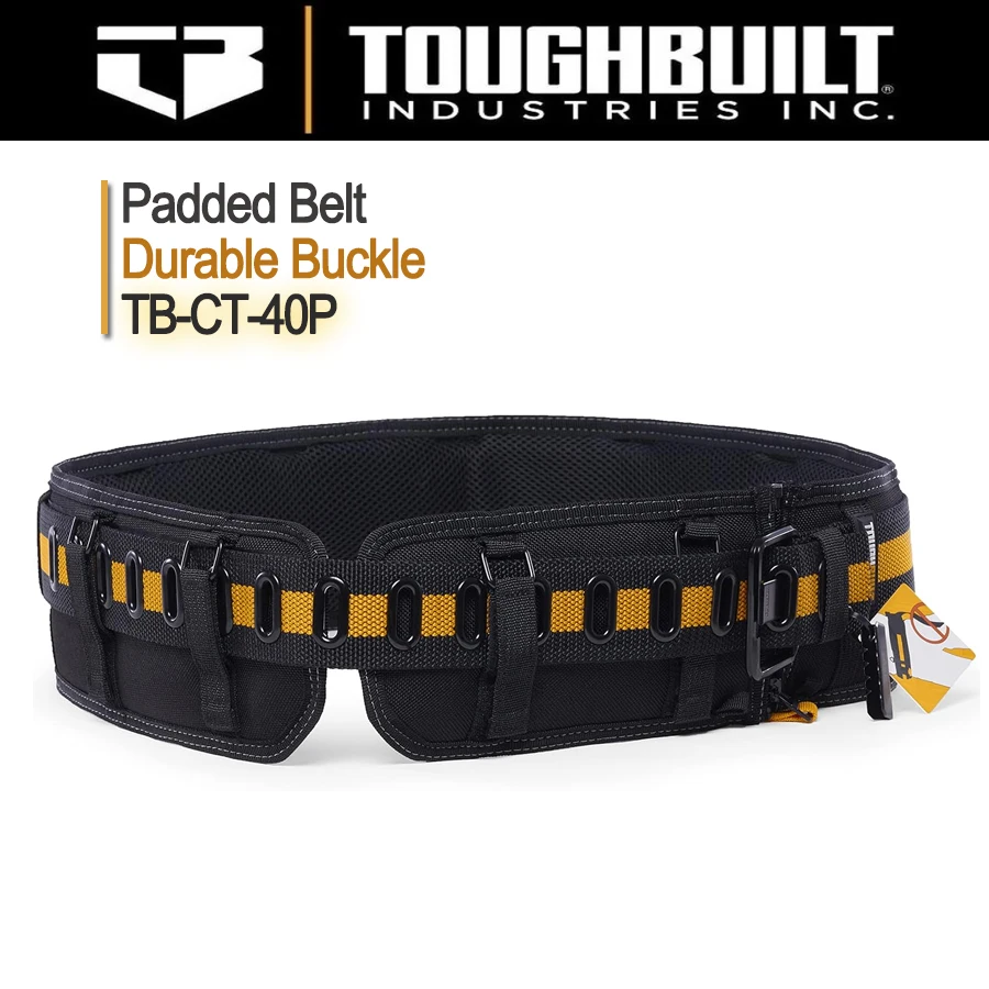 Men's Belt ToughBuilt Padded Belt Heavy Duty Buckle Australia