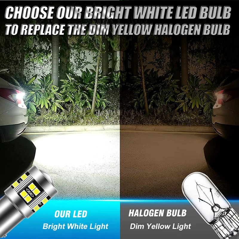 CARLITEK LED Signal Bulbs 1156 1157 BA15S BAY15D, 12V 3030 24SMD 6000K 6500K White Yellow Red Canbus 2PCS Tail Brake Parking Turn - Image 5