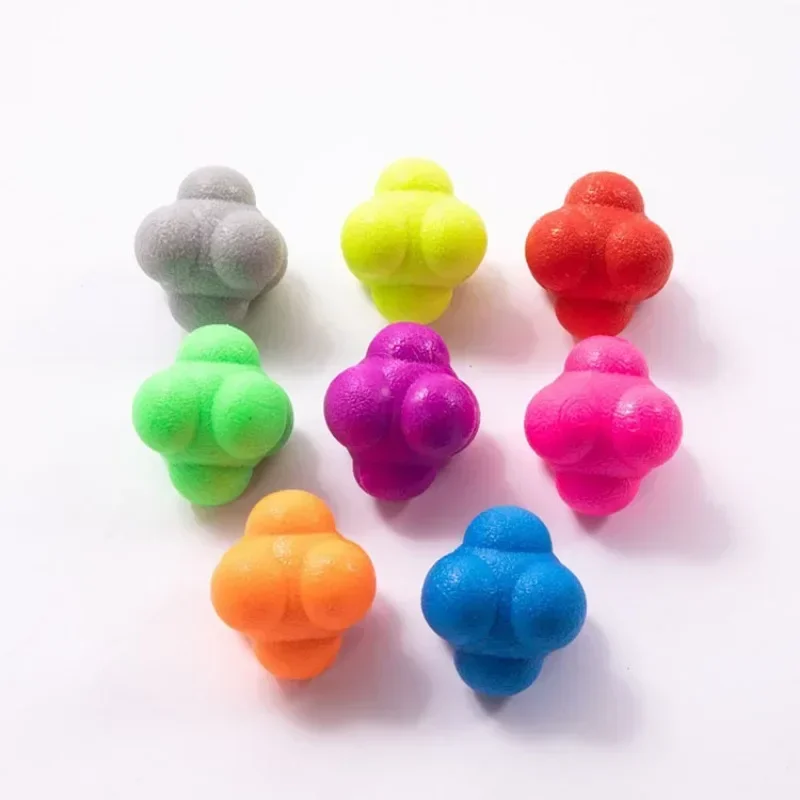 5.5cm Hexagonal Reaction Ball Silicone Agility Coordination Reflex Exercise Sports Fitness Training Ball agility training ball fitness ball