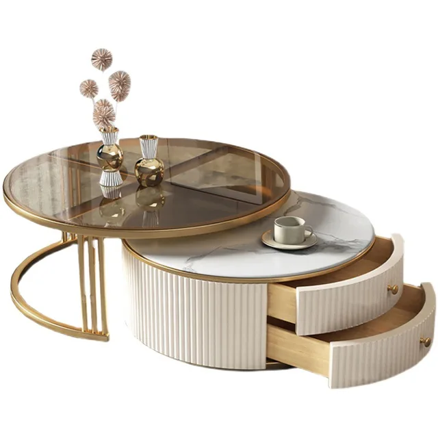 Living Room Center Table Legs Coffee Table Side Table Marble Top Luxury Marble Coffee Table Smart Glass Round Coffee Table - Coffee Tables - AliExpress