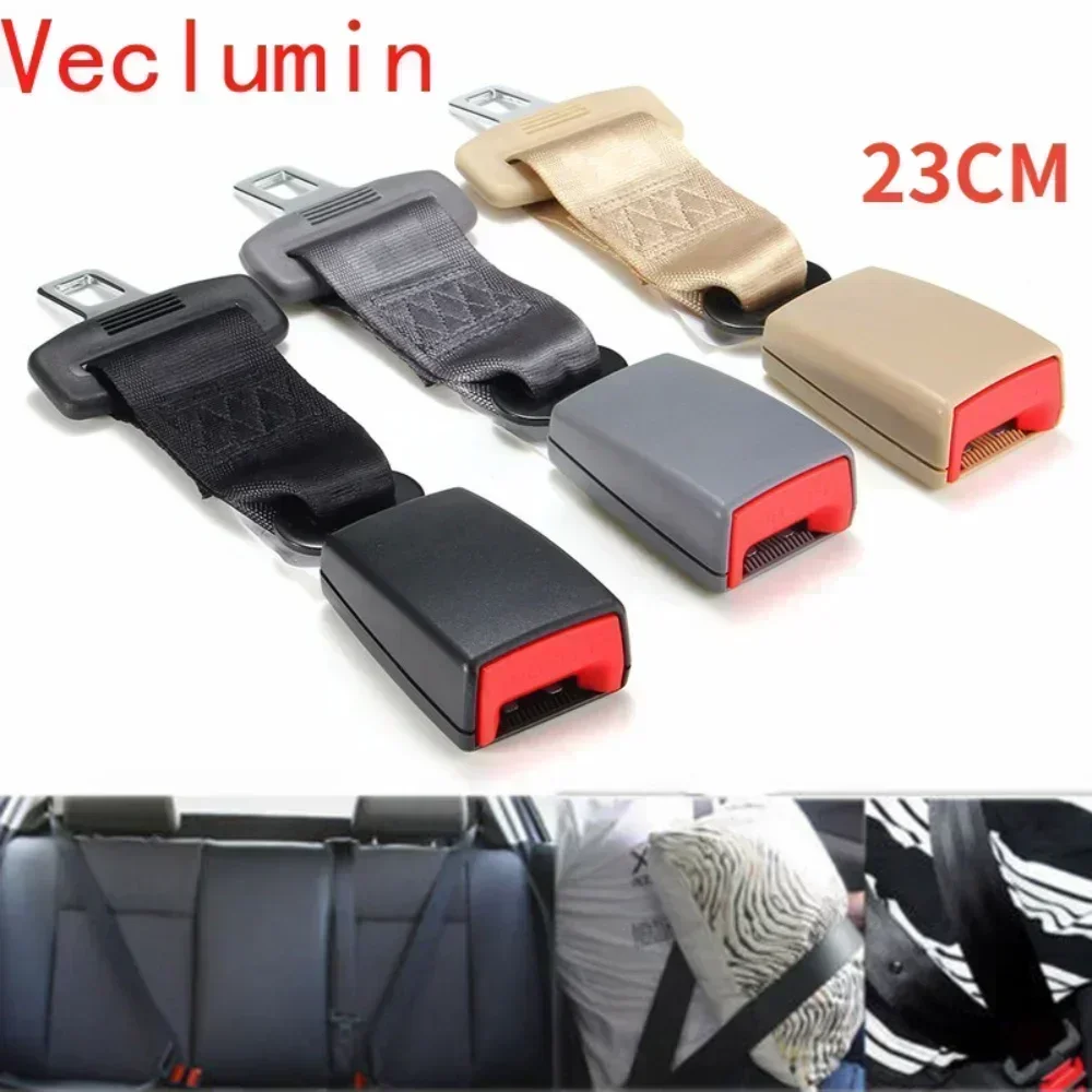 23cm/9'' Universal Car Seat Polyester Seatbelt Safety Belt Extender Extension Child Safety Seat 2.1cm Buckle