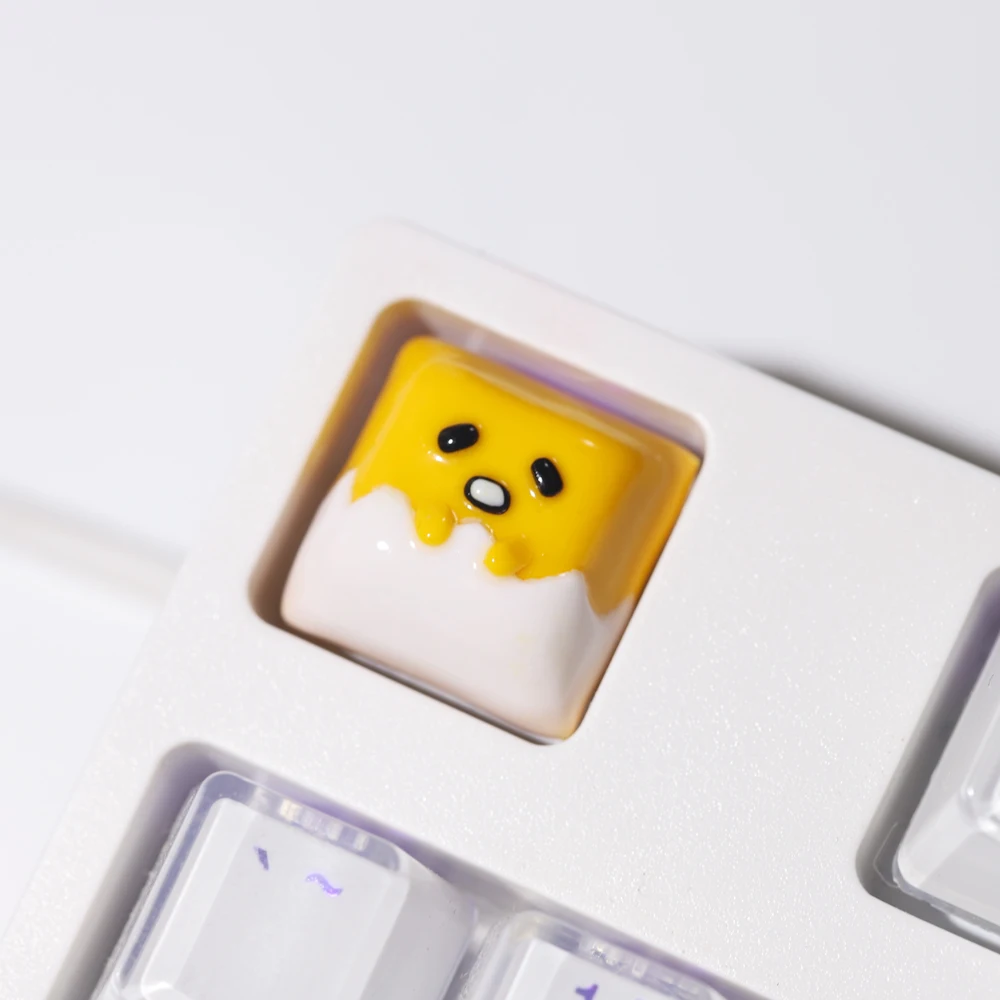 

Personalized exquisite gift Clay key cap egg yellow ESC Mechanical Keyboard Key Caps for Cherry MX Switches Keyboards DIY Key