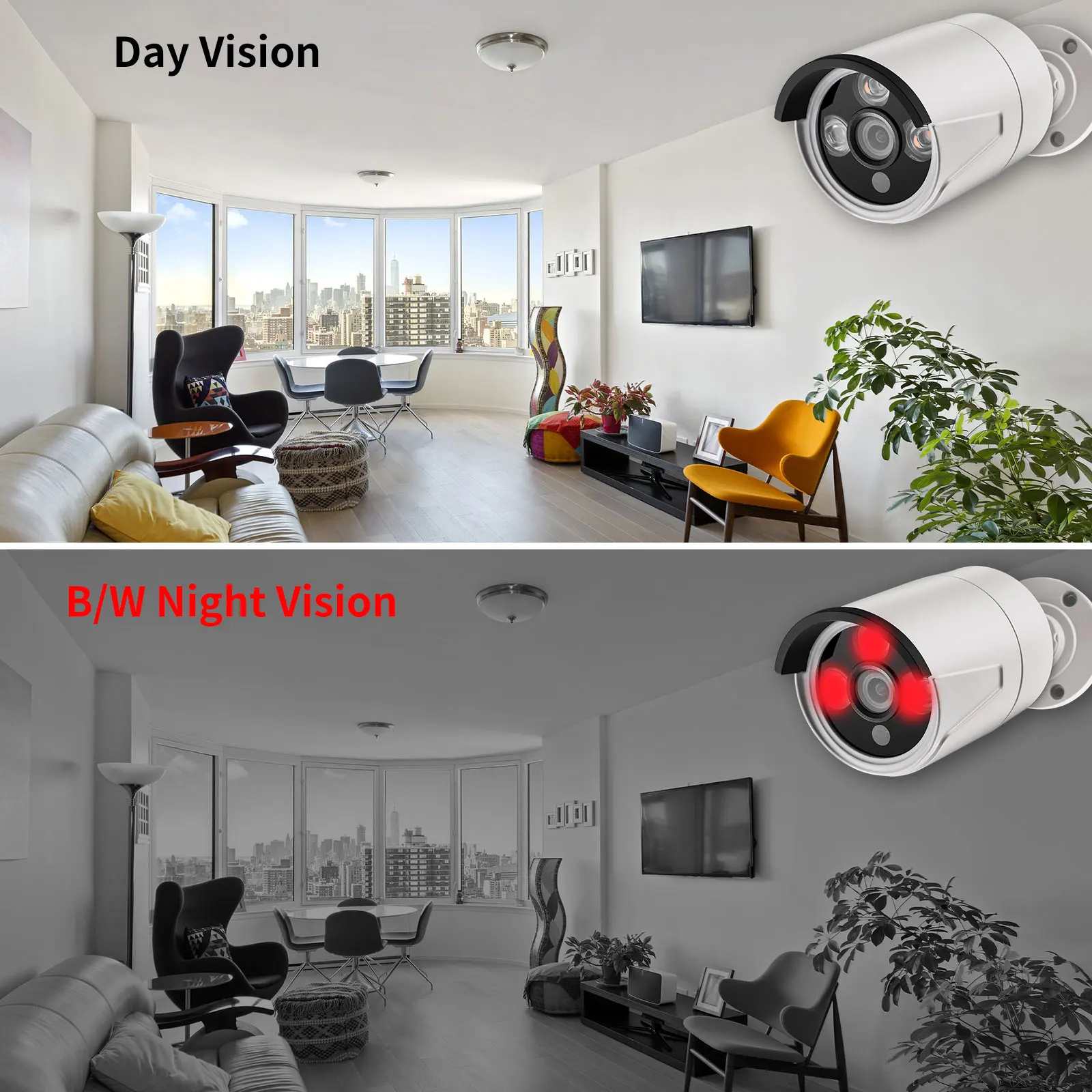 Gadinan 5MP 비디오 감시 세트 H.265+ NVR IP65 방수 녹화 스마트 IP 카메라 모션 감지 보안 카메라 시스템