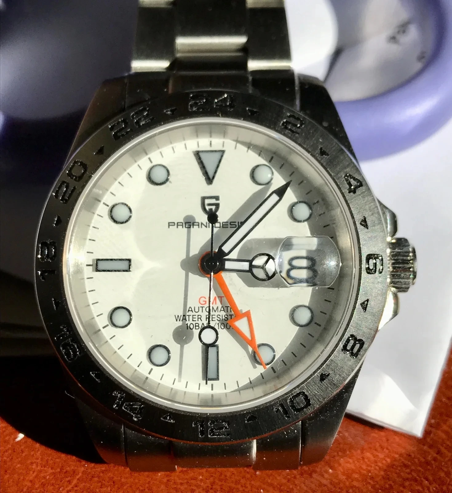 2023 New NH34 PAGANI DESIGN GMT 40MM Men Automatic Mechanical Watches Sapphire Stainless Steel Waterproof AR Clock Reloj Hombre