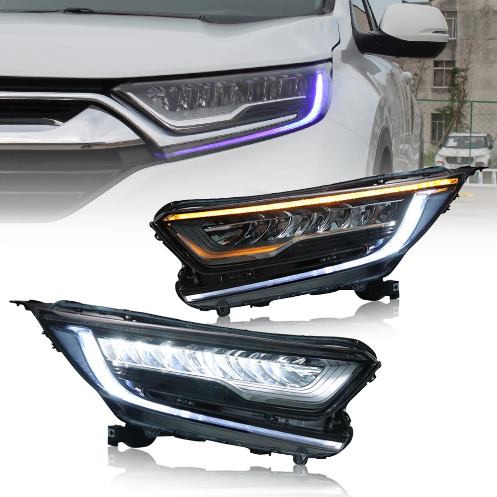 Headlights For Honda Crv 20152018 Led Headlamps Projector Assembly Car