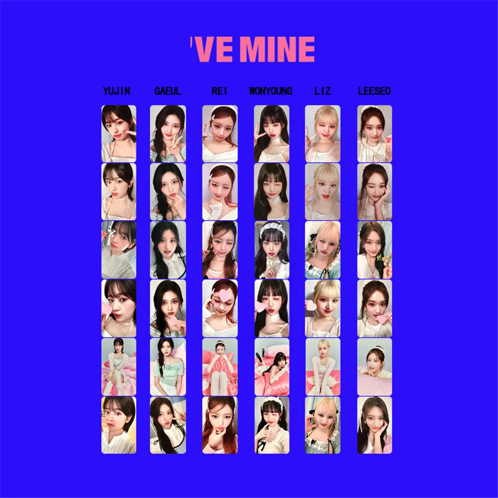 

Kpop 6pcs/set IVE 2024 Season's Greetings LOMO Card Photocard Yujin Gaeul Wonyoung LIZ Rei Leeseo Gift Fans Collection