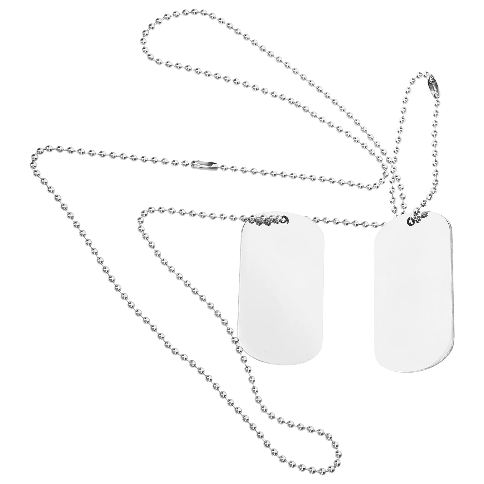

Badge Necklace Mens Necklaces Silver Stainless Steel Chain for Chains Man Men's