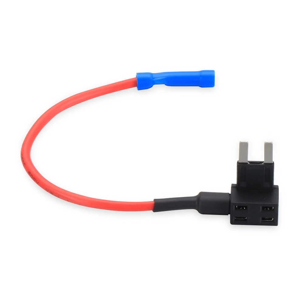 Car Add-A-Circuit Fuse Tap Adapter Mini ATM Fuse Holder Blade Holder 12V Add Circuit Boxes Take Electrical Appliances 1Pc