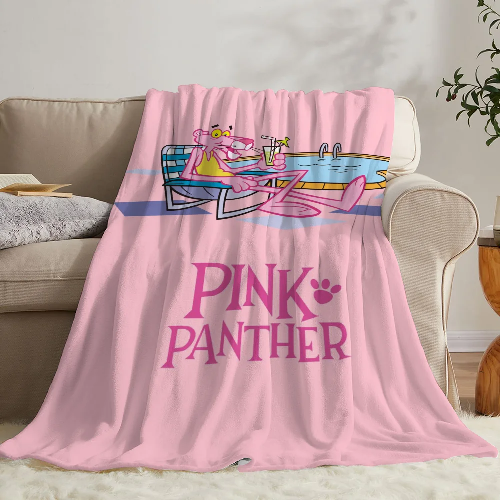 Wedding Blanket Bed Pink Panther Picnic Throw Blanket Sofa Winter Interior for Home Custom Blankets King Size Blankets & Throws 2