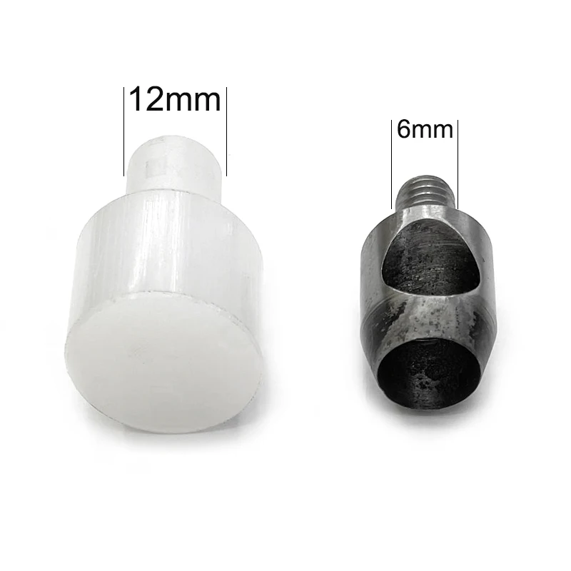 Europe Button Machine Special Mold (12 mm+M 6) 2-12 mm Punching Mold Rivet Button Punched Dedicated Tool Drilling Eyelets Die 6