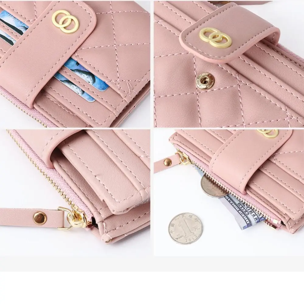 PU Leather Women Wallet Mini Coin Purse Zipper Small Bifold
