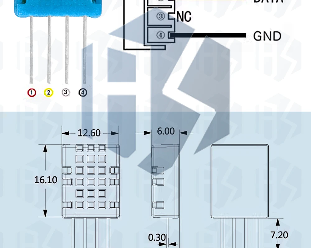 1 ~ 10PCS EGBO DHT11 DHT-11 Digitaler Temperatur- und Feuchtigkeitstemperatursensor für Arduino DIY KIT – Detail 6