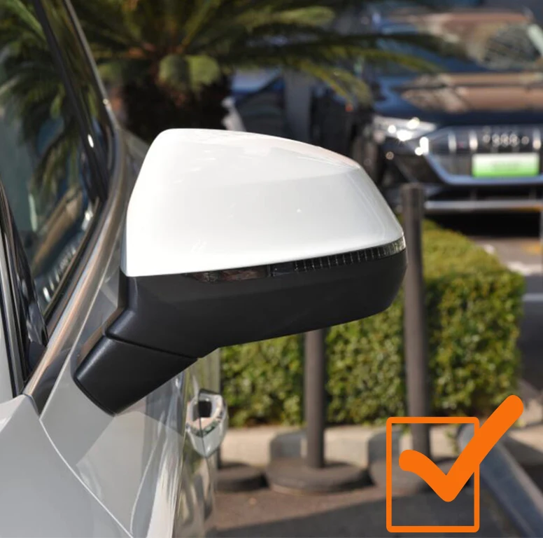 아우디 Q5 Q5L SQ5 Q7 SQ7 FY 4M 45 50 55 60 TDI TFSI S 라인 Sline 2016-2020 ABT 스타일 블랙 사이드 미러 커버 교체