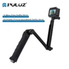 PULUZ 3-Way Grip Selfie Stick Foldable Tripod Handheld Selfie Extension Bracket for GoPro/Insta360 ONE R/DJI Action Cameras 1