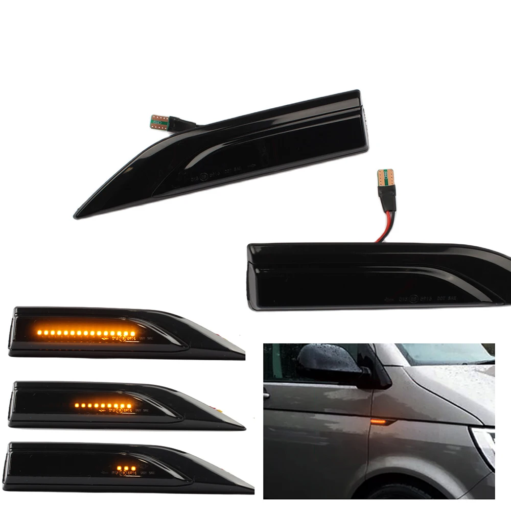 Led Dynamic Car Blinker Side Marker Turn Signal Lights For Vw