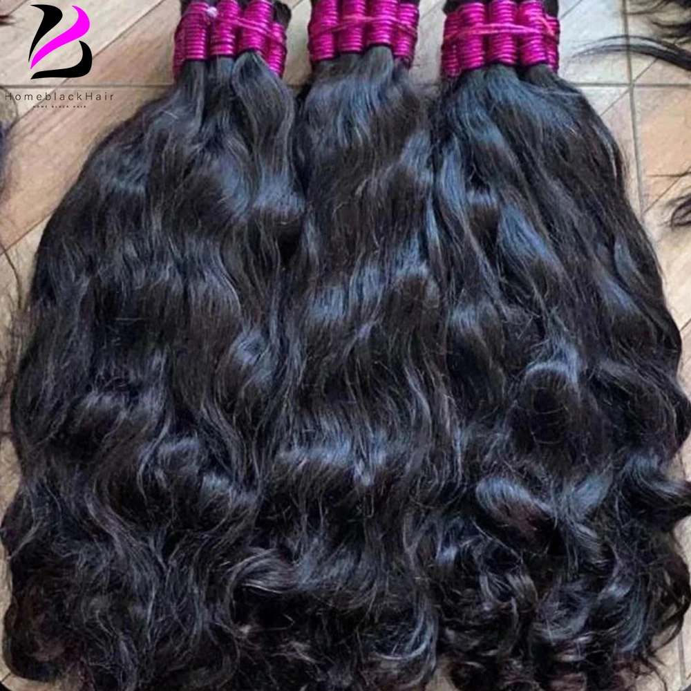 

No Weft Virgin Bulk Human Hair Deep Wave Human Hair For Braiding 100% Unprocessed Human Hair Bulk Extensions Brazilian Remy Hair