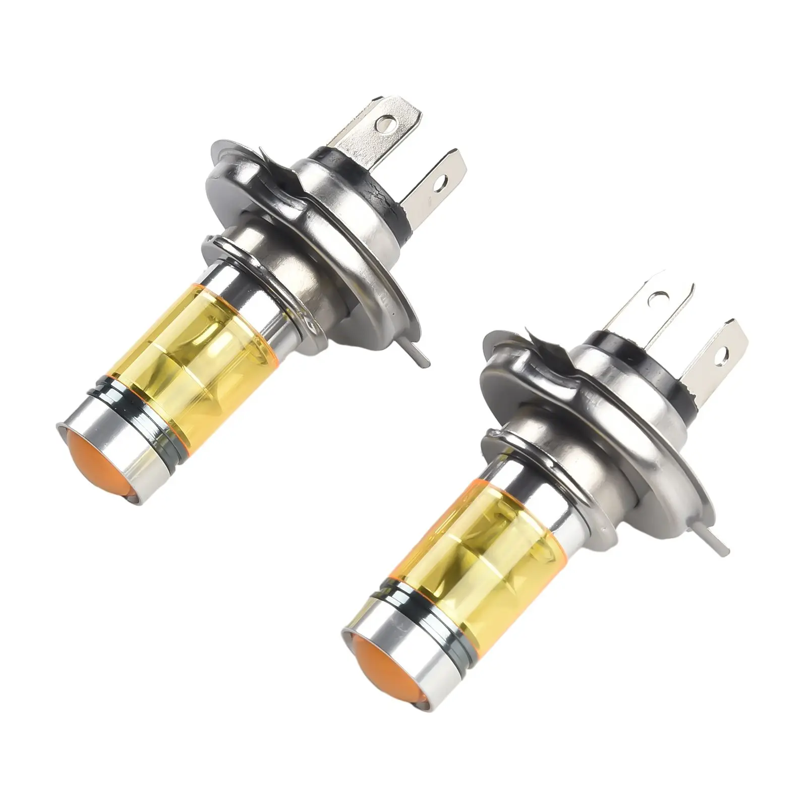 

2pcs H4 4300K Yellow 100W LED Headlight Light Fog Lamp Bulbs Fit For Toyota Universal H4 LED Light Bulbs Car Accessories