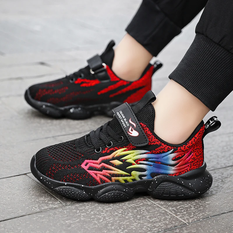 

Children's Fashion Shoes Summer Mesh Breathable Kids Running Shoes School Daily Walking Sneakers Boys Sports Casual Sneakers