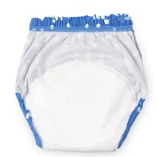 아기용 면 트레이닝 바지, 재사용 가능한 팬티, 방수 천 기저귀, 기저귀 및 속옷, 묶음에 4 PCs 3