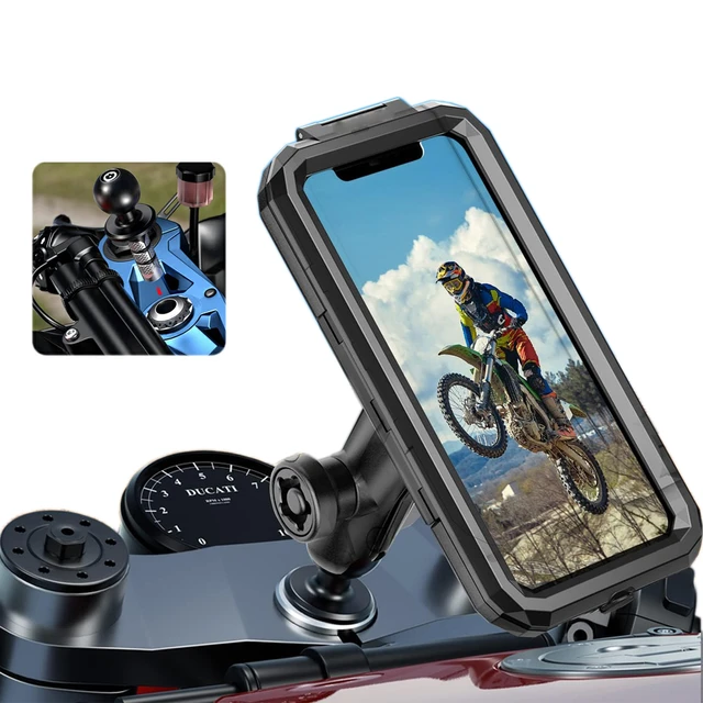 Trous de tige de fourche de moto pour support de téléphone 13 mm-20 mm