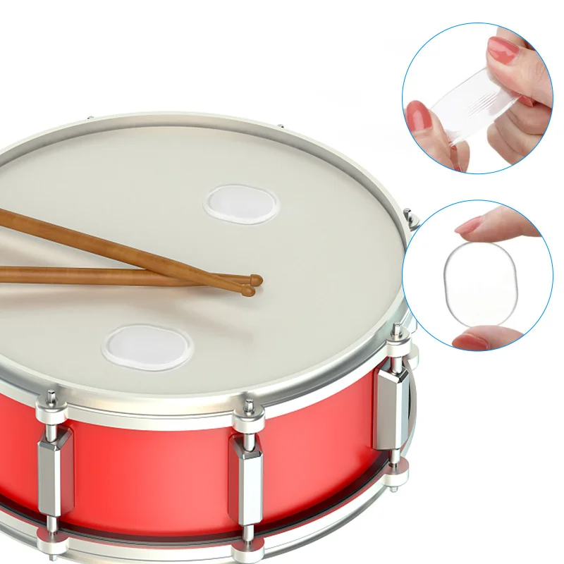 6 / set drum dampers Soft silicon non-toxic gel pads for drum tone control, anti-collision stickers for doors.