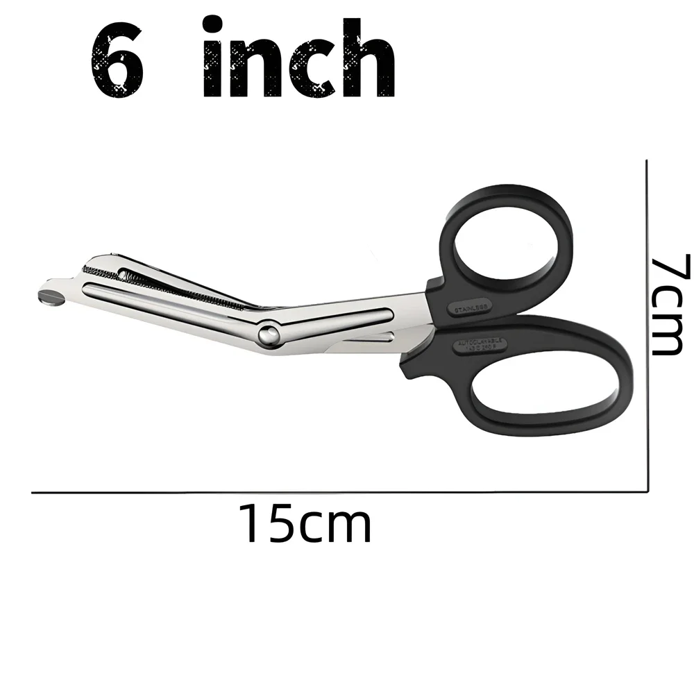 Paramedic Medical Rescue Tools Trauma Gauze Emergency First Aid Scissors Outdoor Utility Wilderness Survival Camp Bandage Care 6