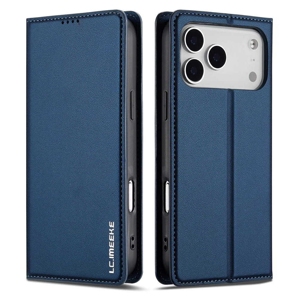 Leather Flip Wallet Phone Case with Cash and Card Pockets