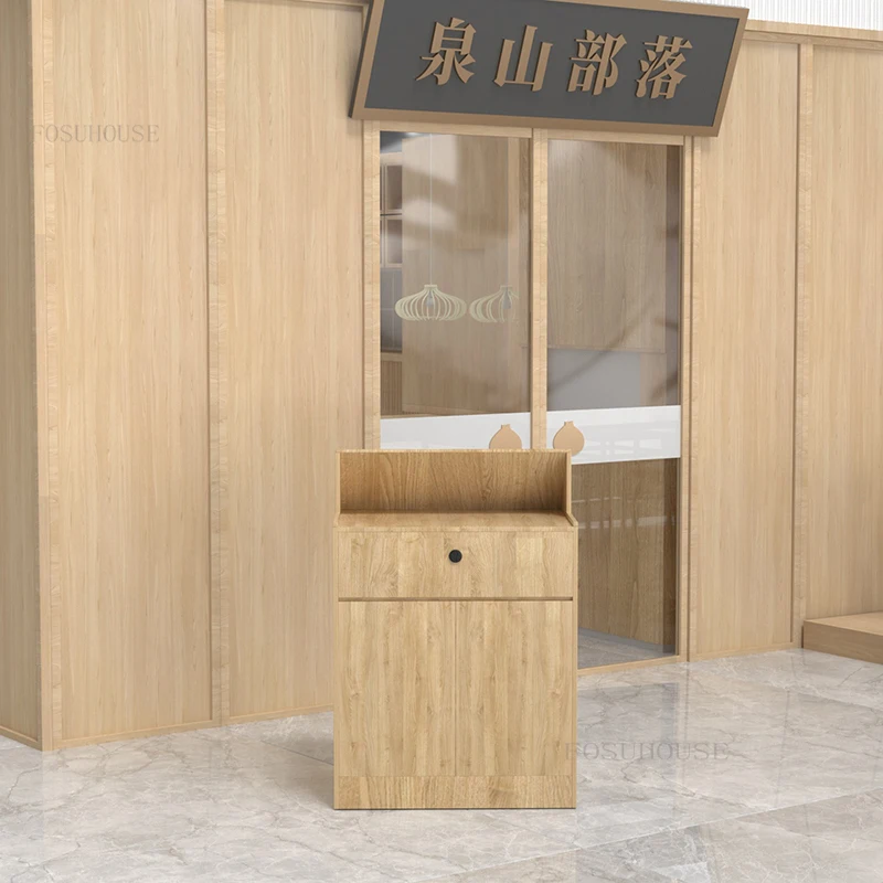 Simple Designer Office Furniture Reception Desks Restaurant Front Desk Bar Tables Hotel Lobby Conference Room Reception Desk T