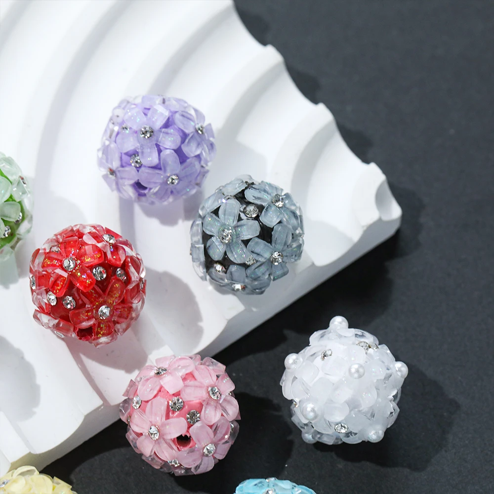 코디얼 디자인 50Pcs 18*20MM DIY 멋진 비즈/라인 석 효과/꽃 모양/수지 구슬/손으로 만든/쥬얼리 액세서리 19164