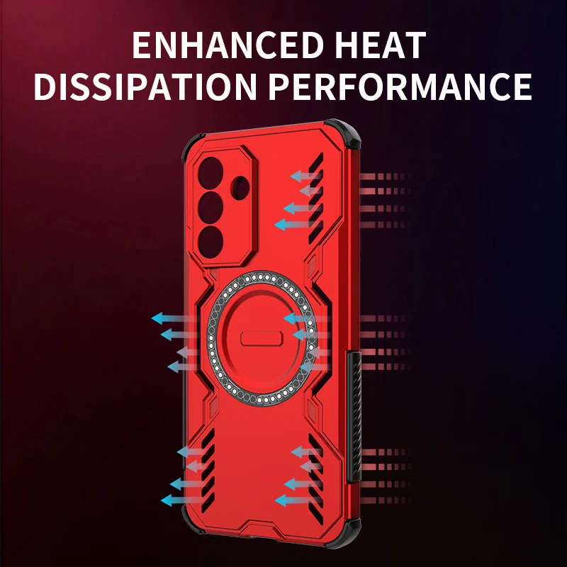 Lens Protection Heat Dissipation Case For OPPO A5 5G 4G Cover Magnetic Wireless Charging Shell Fundas Coque 4