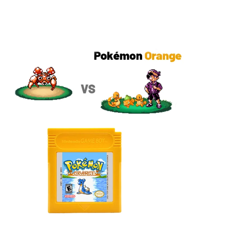 Pokemon Orange GBC/GBA Game Card Boxed US Version English Pokemon Game Card  - AliExpress