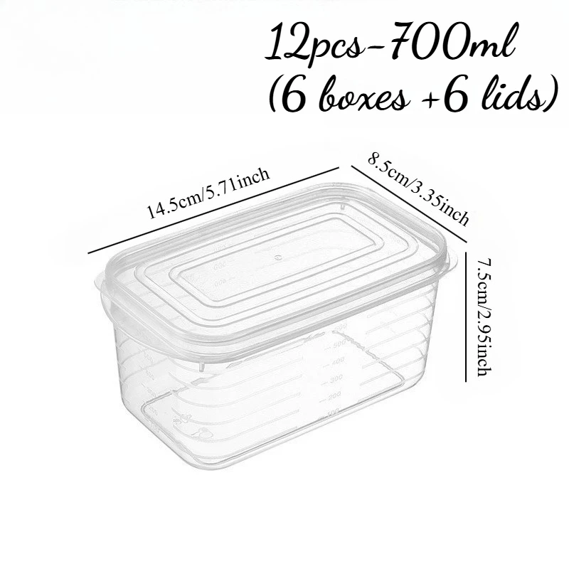 Efficient Airtight Stackable Food Storage Containers - 12 Piece Set for Meal Prep & Microwave Use