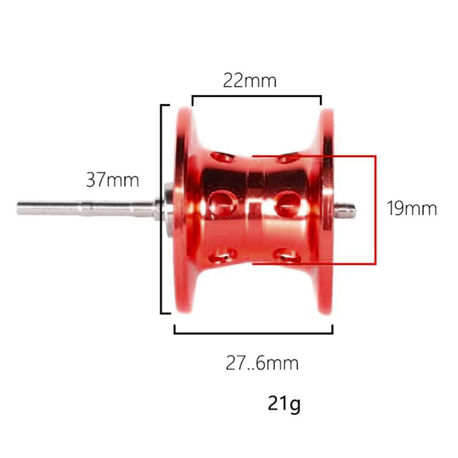 Fishing Reel Compact, Max 22 LB Fiber Drag, Brake System Baitcaster Reel