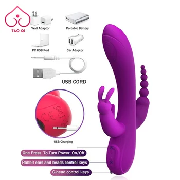 3 In 1 G-Spot Auto-scaling 10 Speed Vibrators for Women Anal Dildo Vibrating Clitoris Vagina Massager Adults 18 Sex Toys 5