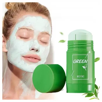 Green Tea & Eggplant Solid Mask Stick | Deep Cleansing, Oil Control & Blackhead Remover 2