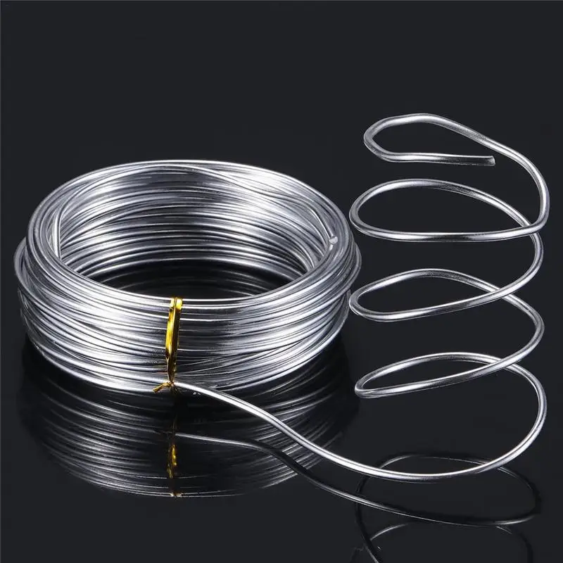 

Aluminum Wire Bendable Craft Wire Flux Soldering Wire Metal Wire For Doll Skeletons Sculptures Bicycle Models Flower Supports