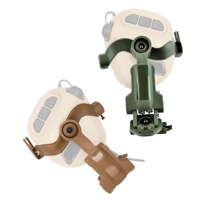 Hunting Shooting Headphone Stand, 360&deg; rotation suitable for OPS Core Arc/Wendy M-Lok Quick Helmet Track Mounting Adapter